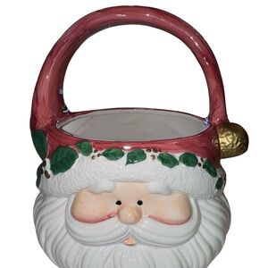 Holiday at Home Earthenware Santa Basket
